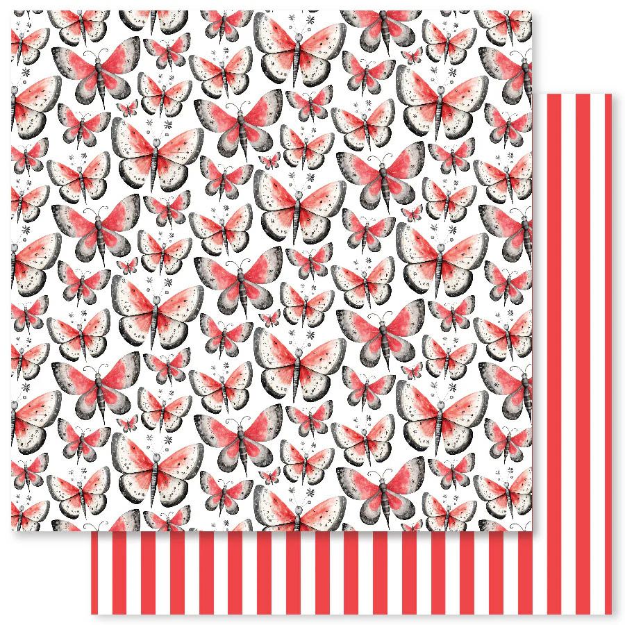 Paper Rose - 12&quot;x12&quot; Double-sided Paper -Holiday fun Basics - A