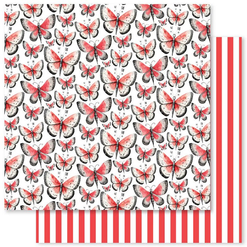 Paper Rose - 12&quot;x12&quot; Double-sided Paper -Holiday fun Basics - A