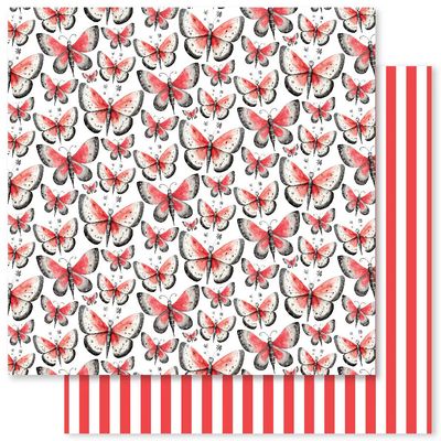 Paper Rose - 12&quot;x12&quot; Double-sided Paper -Holiday fun Basics - A