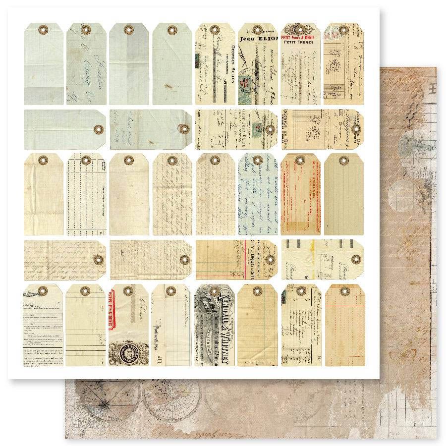 Paper Rose - 12&quot;x12&quot; Double-sided Paper - Back Then - C