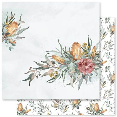 Paper Rose - 12&quot;x12&quot; Double-sided Paper - Native Garden - E