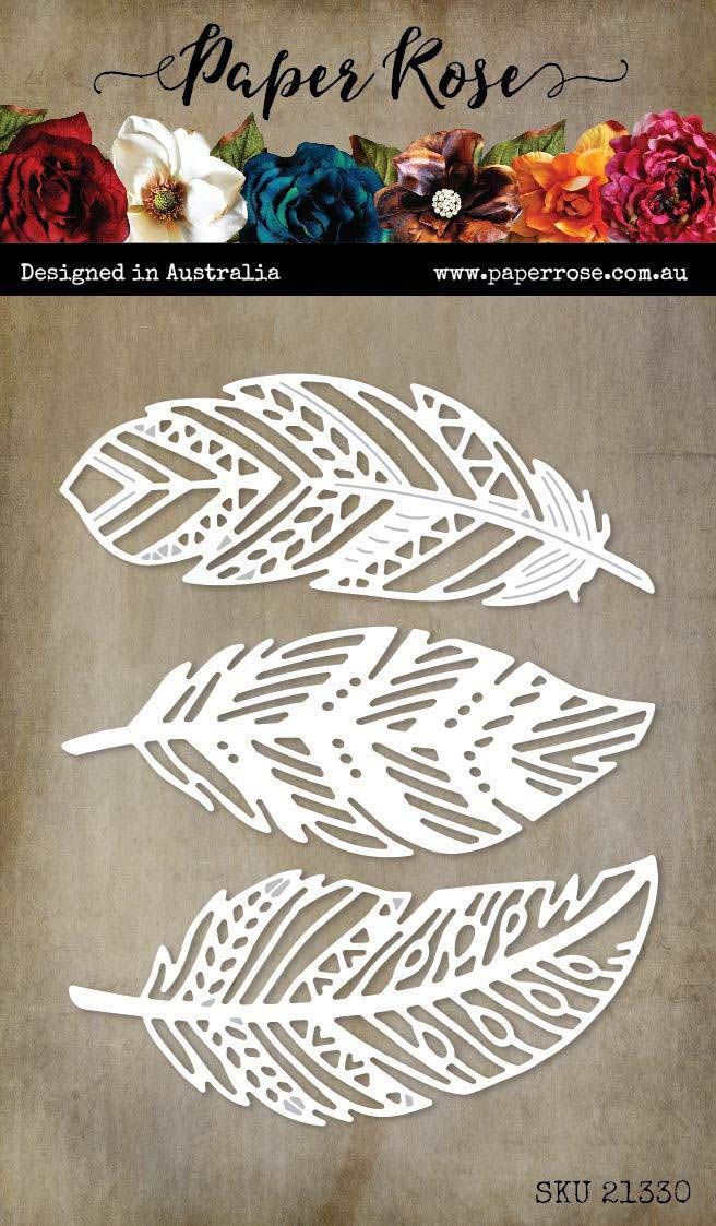 Paper Rose - Cutting Die - Feather Trio