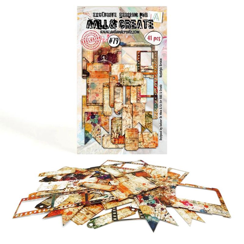 AALL &amp; Create - Nostalgic Brown Ephemera - #79