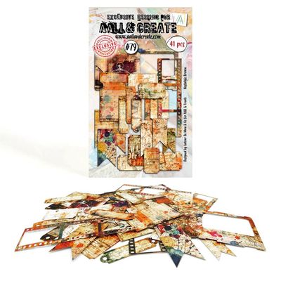 AALL &amp; Create - Nostalgic Brown Ephemera - #79