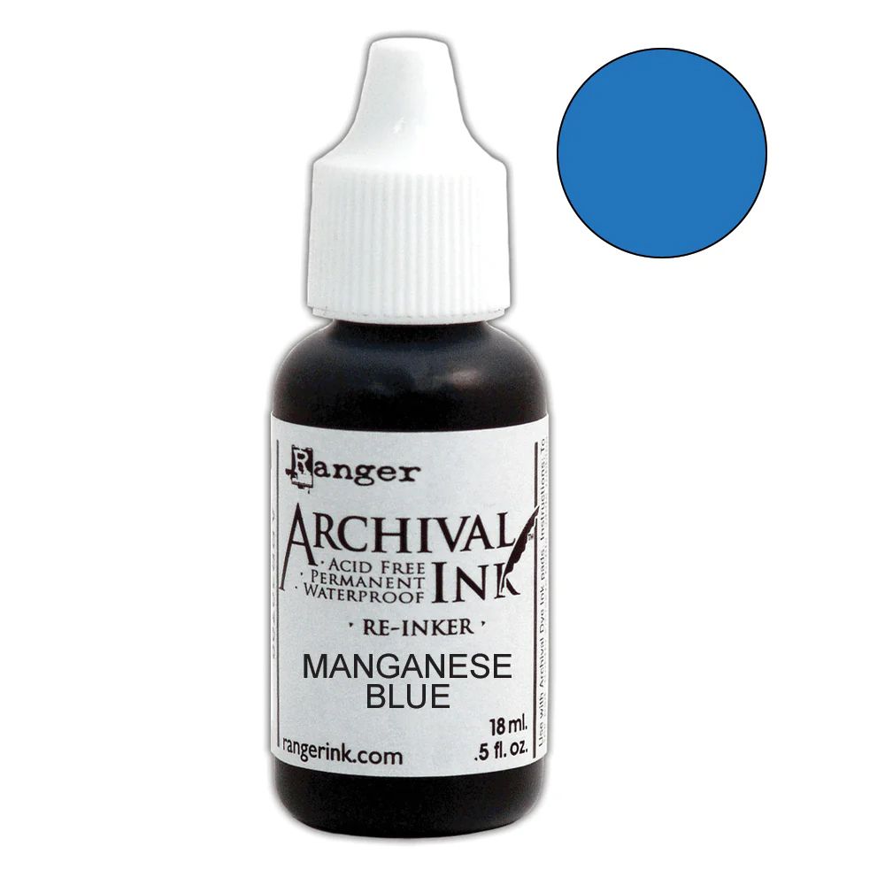 Ranger - Archival Ink - Reinker - Manganese Blue