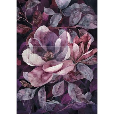 Prima Marketing - ReDesign - A1 Decoupage Fiber Paper - Violet Bloom