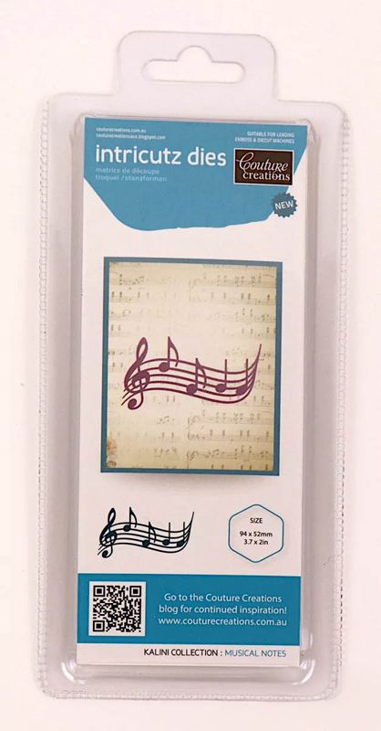 Couture Creations - Metal Die - Musical Notes