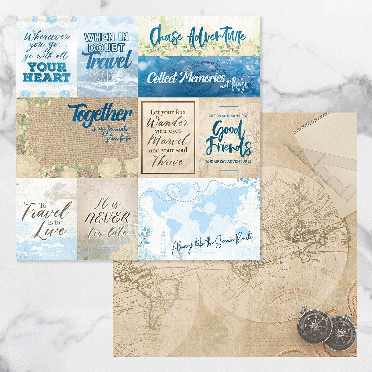 Couture Creations - 12&quot;x12&quot; Double-sided Paper - New Adventures - 11