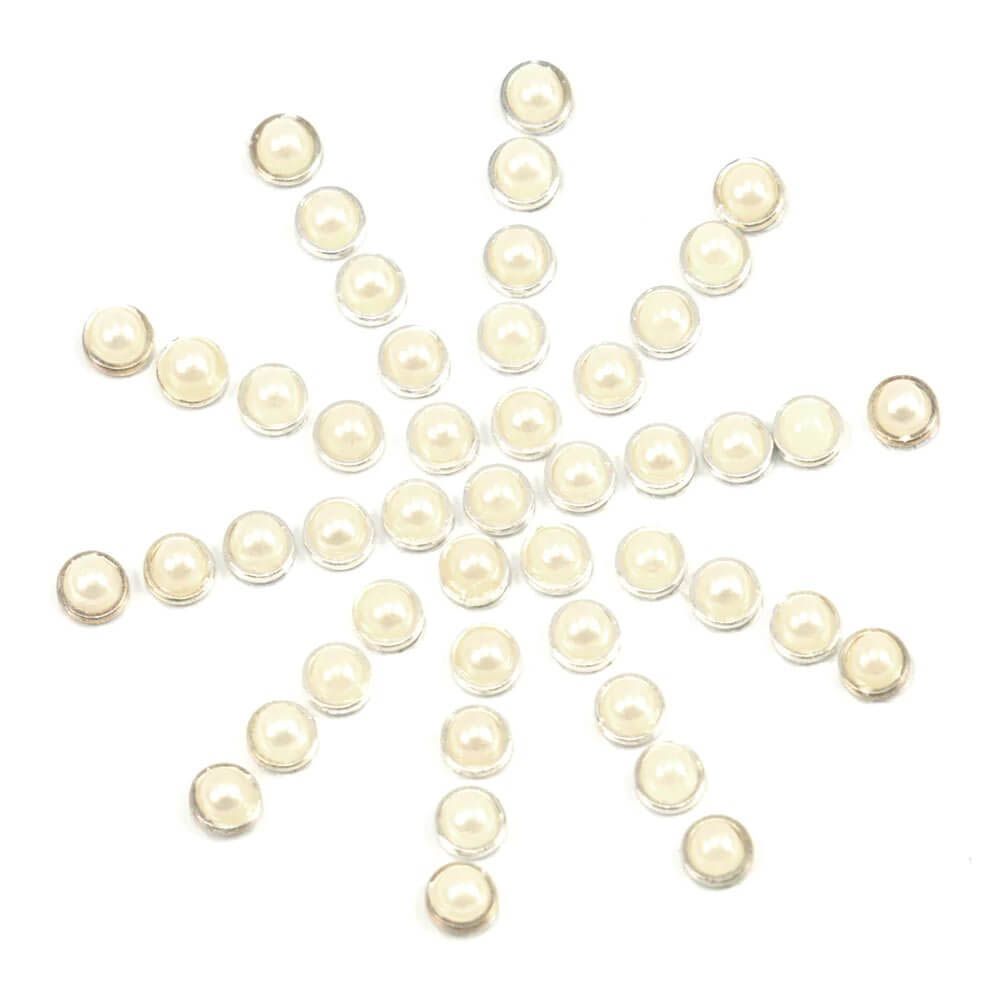 Couture Creations - Ultimate Crafts - Silver and Pearl Stickers - 50pce