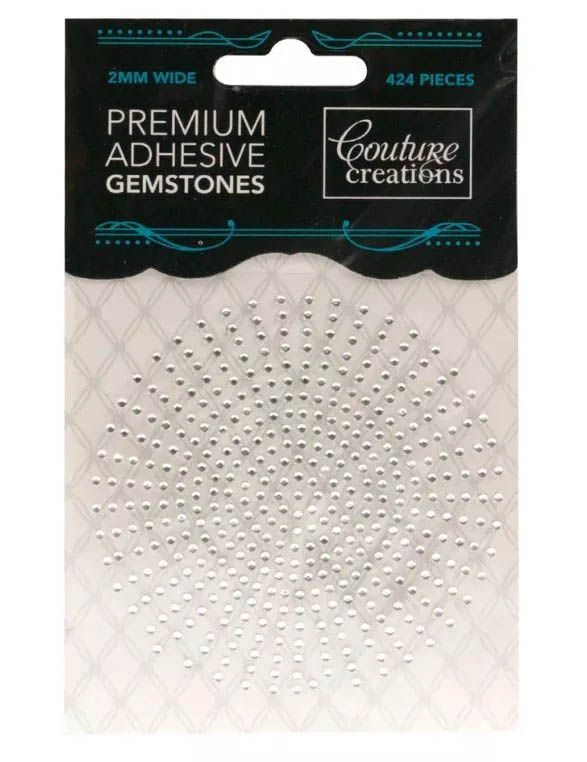 Couture Creations - Self Adhesive Gemstones - 2mm - Crystal