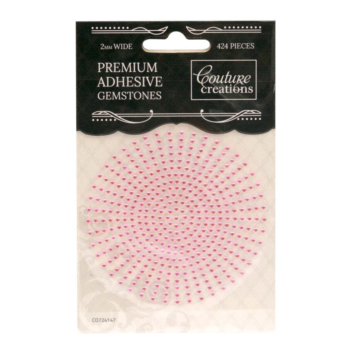 Couture Creations - Self Adhesive Gemstones - 2mm - Pink Lace