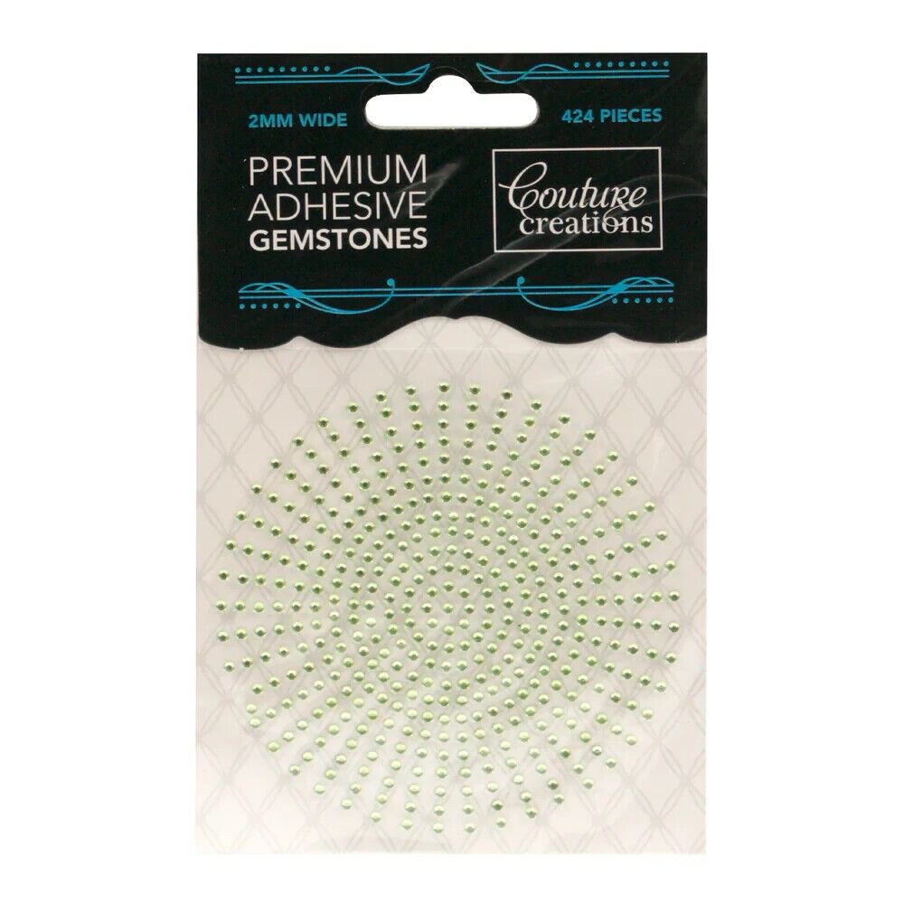 Couture Creations - Self Adhesive Gemstones - 2mm - Celadon