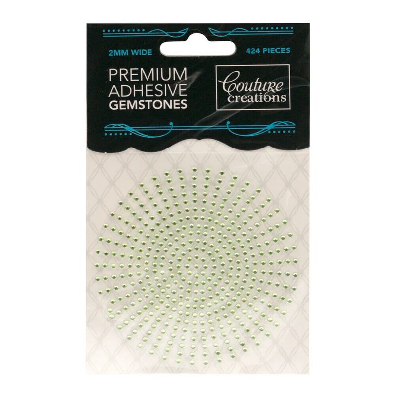 Couture Creations - Self Adhesive Gemstones - 2mm - Celadon