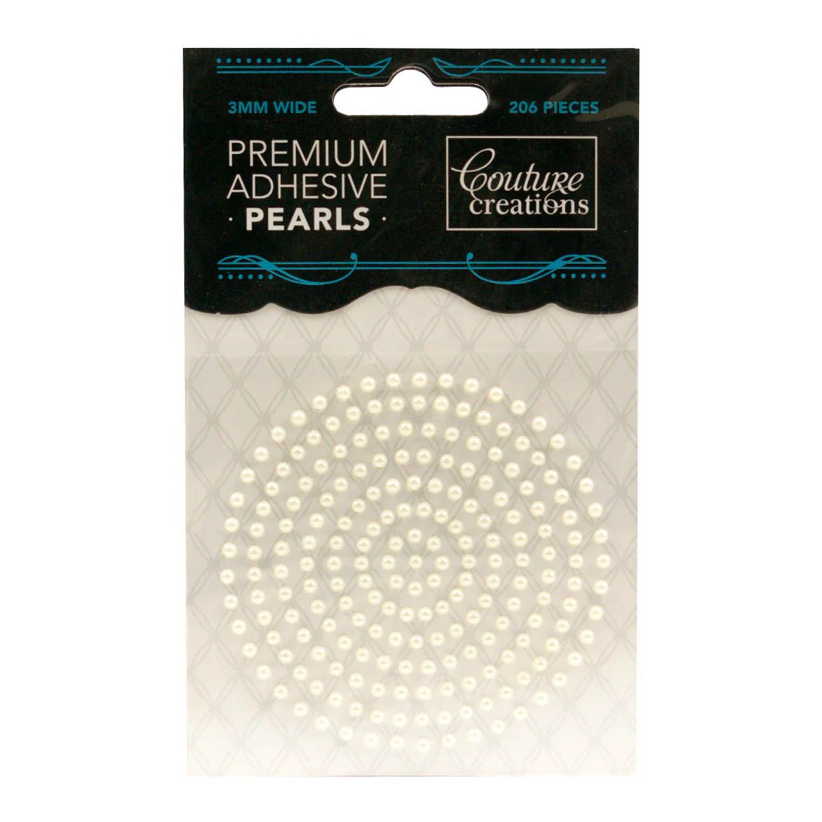 Couture Creations - Premium Adhesive Pearls - 3mm - Chiffon Cream