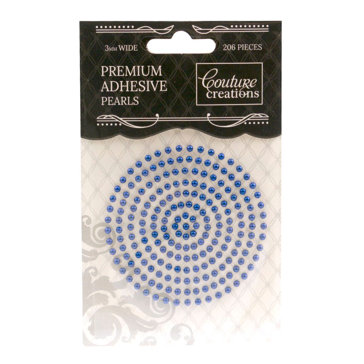 Couture Creations - Premium Adhesive Pearls - 3mm - Midnight Blue