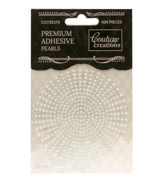 Couture Creations - Premium Adhesive Pearls - 2mm - Soft  Silver
