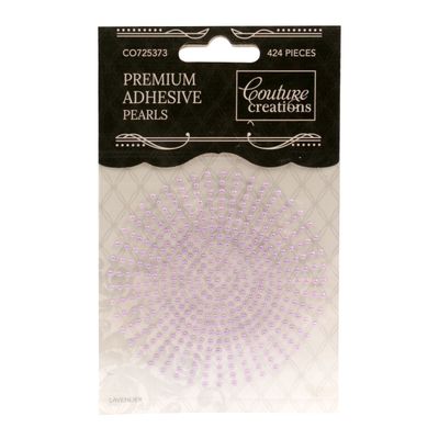 Couture Creations - Premium Adhesive Pearls - 2mm - Lavender