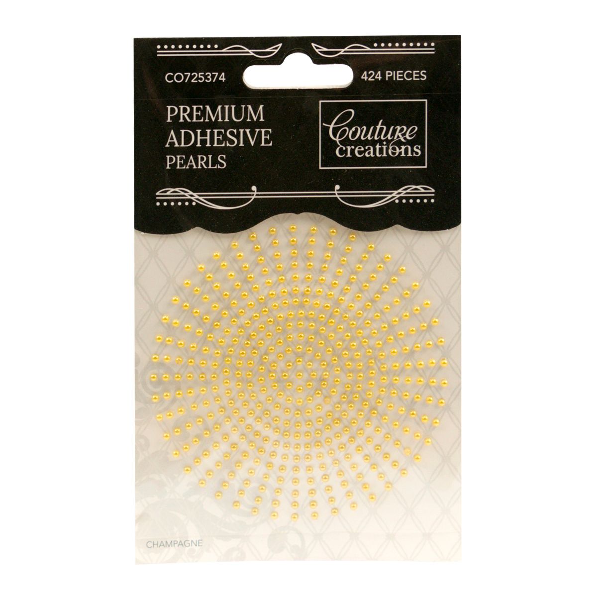 Couture Creations - Premium Adhesive Pearls - 2mm - Champagne