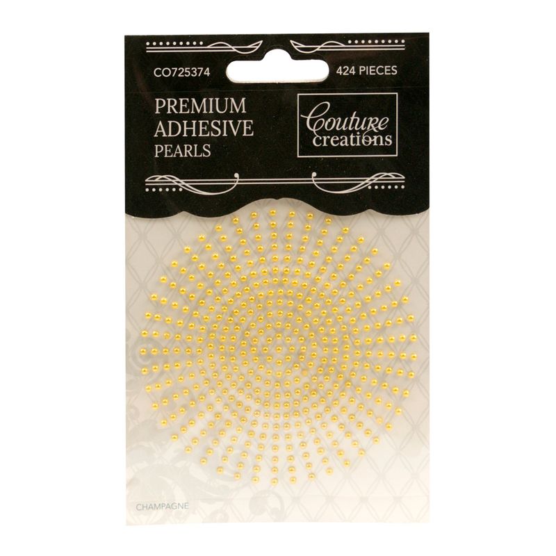 Couture Creations - Premium Adhesive Pearls - 2mm - Champagne