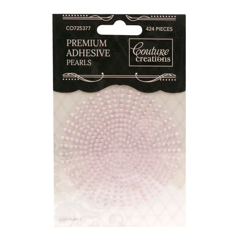 Couture Creations - Premium Adhesive Pearls - 2mm - Soft Purple