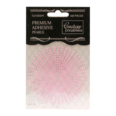 Couture Creations - Premium Adhesive Pearls - 2mm - Deep Pink