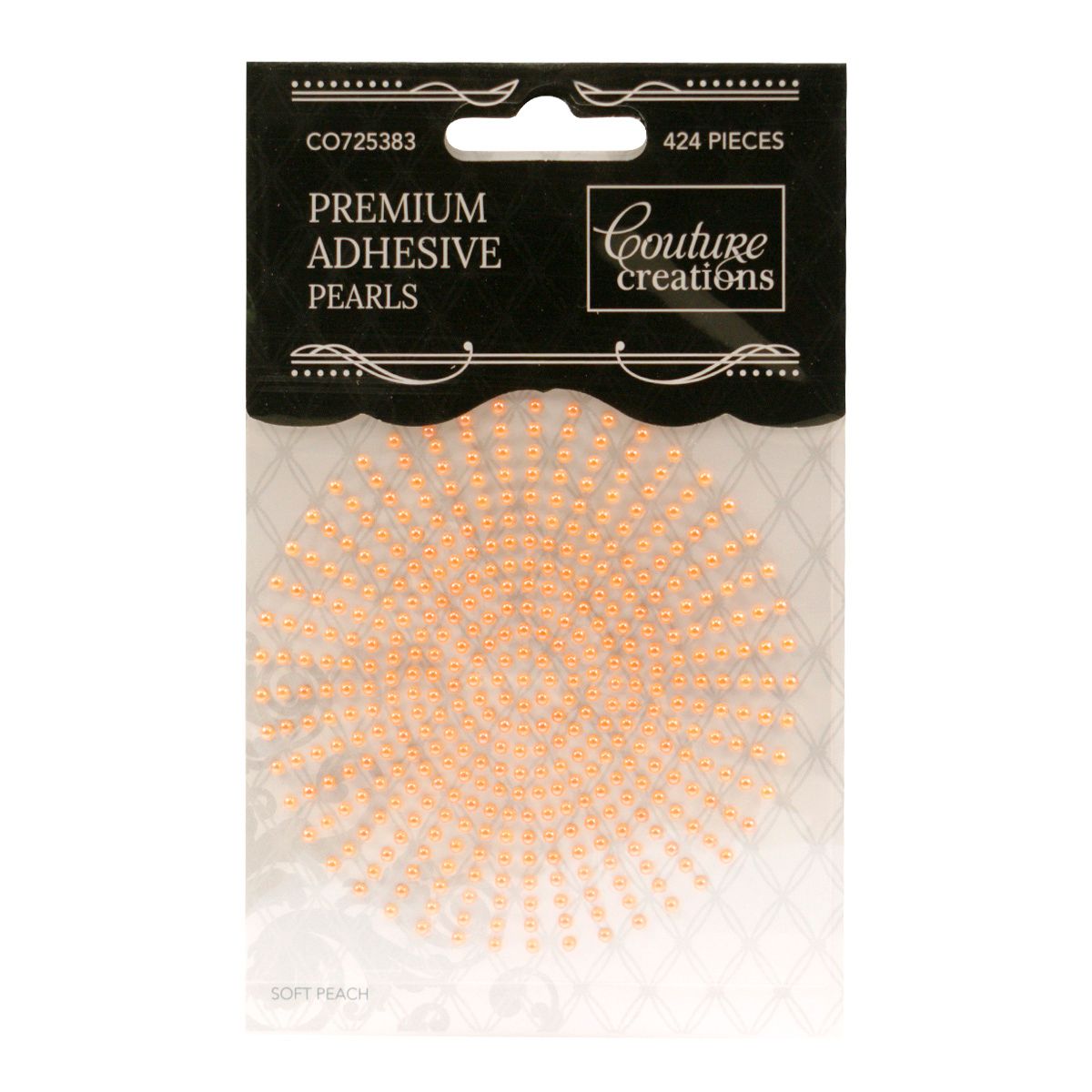 Couture Creations - Premium Adhesive Pearls - 2mm - Soft Peach