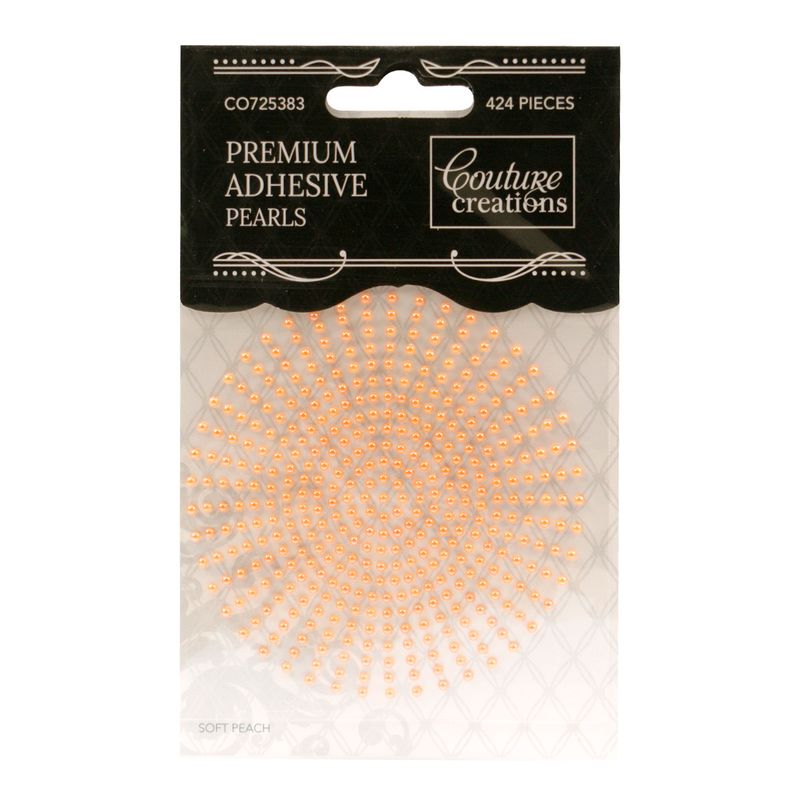 Couture Creations - Premium Adhesive Pearls - 2mm - Soft Peach