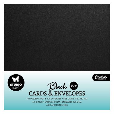 Studio Light - 6&quot; x 6&quot; Card and Envelopes - 10 pk