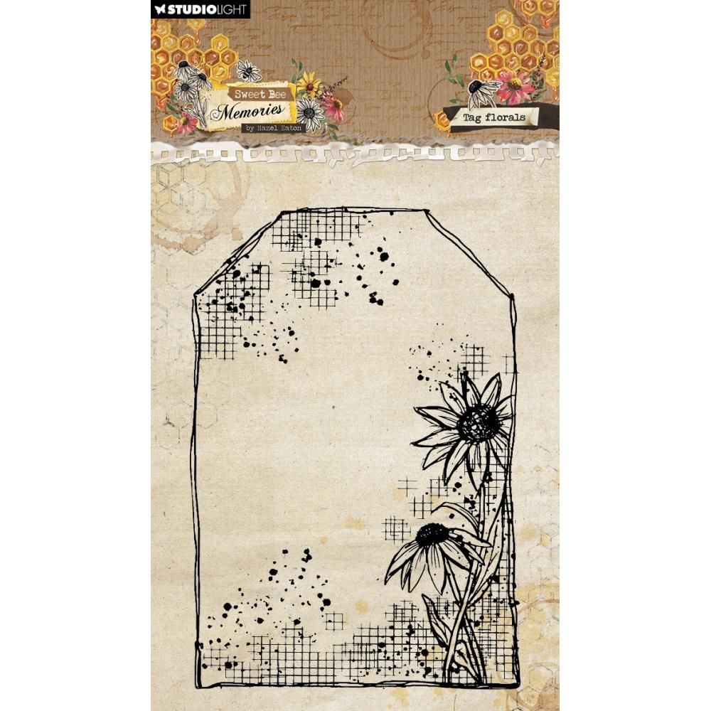 Studio Light - Sweet Bee Memories - Clear Stamp - Tag Floral&#39;s