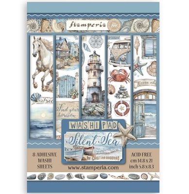 Stamperia - Silent Sea - A5 Washi Pad - 8 Pages