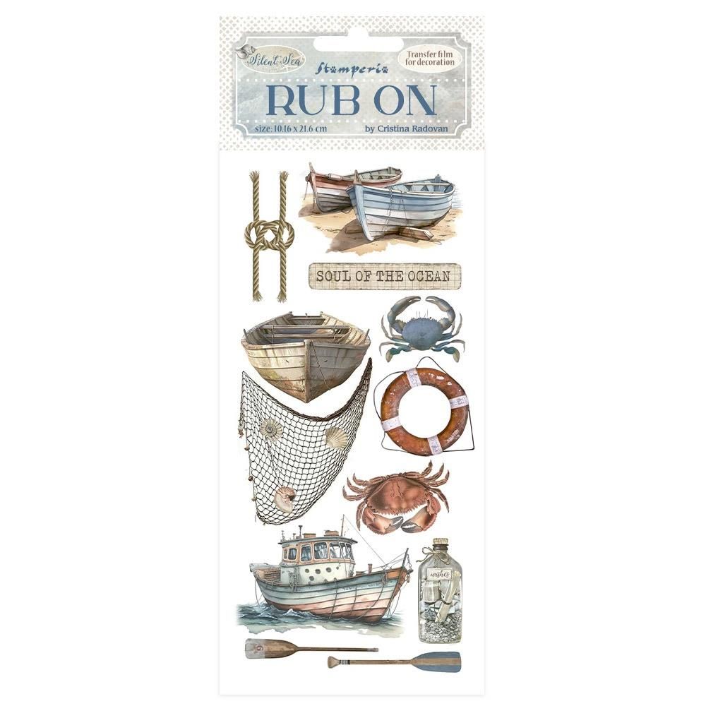 Stamperia - Silent Sea - Rub-ons - Boat