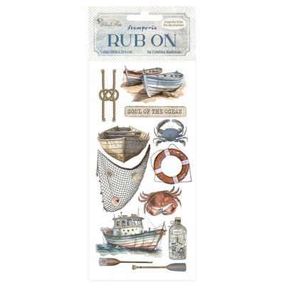 Stamperia - Silent Sea - Rub-ons - Boat