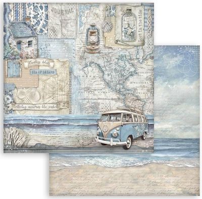 Stamperia - Silent Sea - 12&quot;x12&quot; Double-sided Paper Sheet - Van