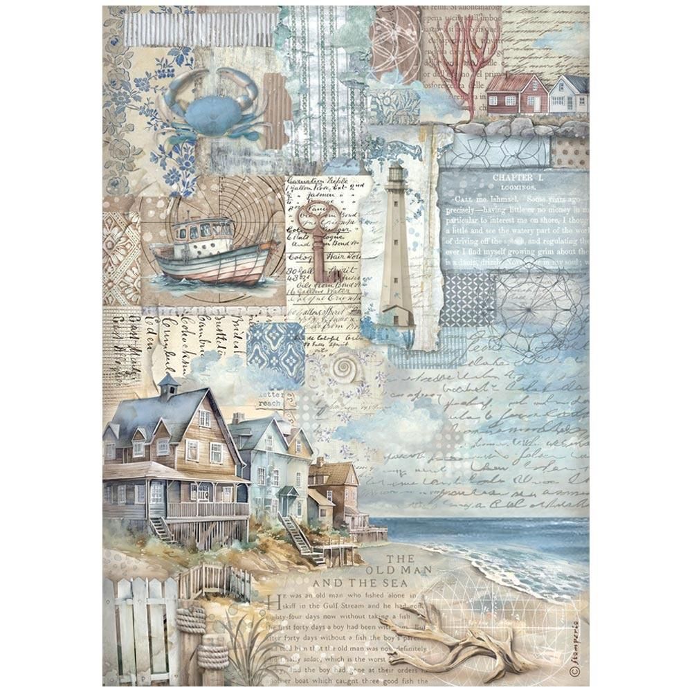 Stamperia - Silent Sea - A4 Rice Paper - Landscape