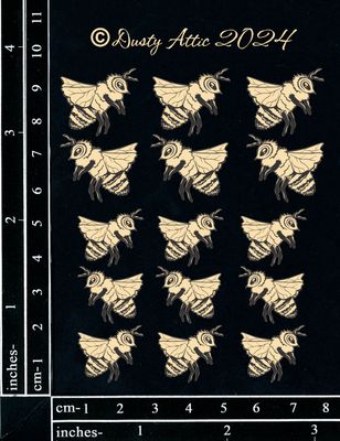 Dusty Attic - Chipboard - Nature - Bees #3