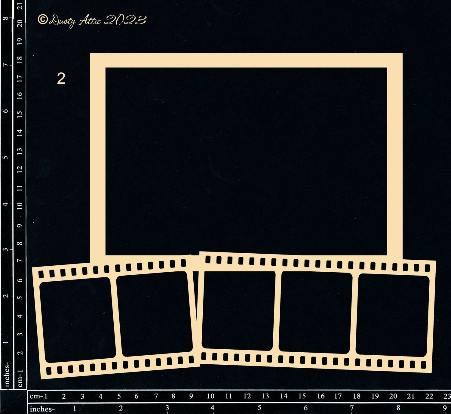 Dusty Attic - Chipboard - Collage Frameworks #2