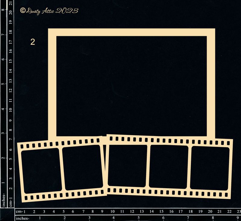 Dusty Attic - Chipboard - Collage Frameworks #2