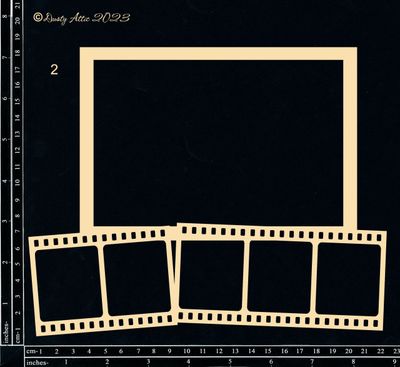 Dusty Attic - Chipboard - Collage Frameworks #2