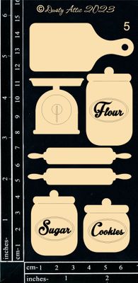Dusty Attic - Chipboard - Kitchen Icons #5