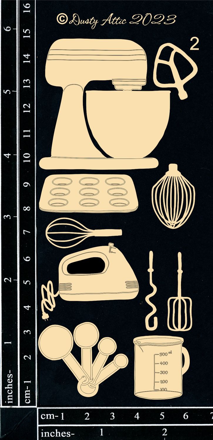 Dusty Attic - Chipboard - Kitchen Icons #2