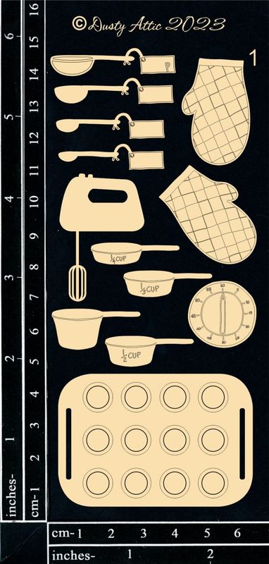 Dusty Attic - Chipboard - Kitchen Icons #1