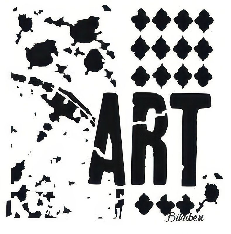 The Crafters Workshop - 6&quot;x6&quot; Stencil - Mini viva La Art