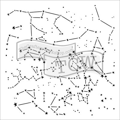The Crafters Workshop - 6&quot;x6&quot; Stencil - Constellations