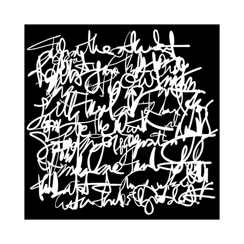 The Crafters Workshop - 6&quot;x6&quot; Stencil - Messy Writing