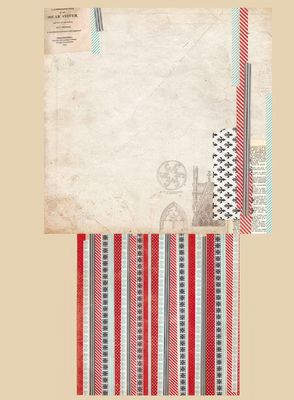Bo Bunny - Star-Crossed - 12&quot;x12&quot; Double-sided Paper - Washi