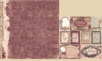 Bo Bunny - Charmed - 12&quot;x12&quot; Double-sided Paper - Petals