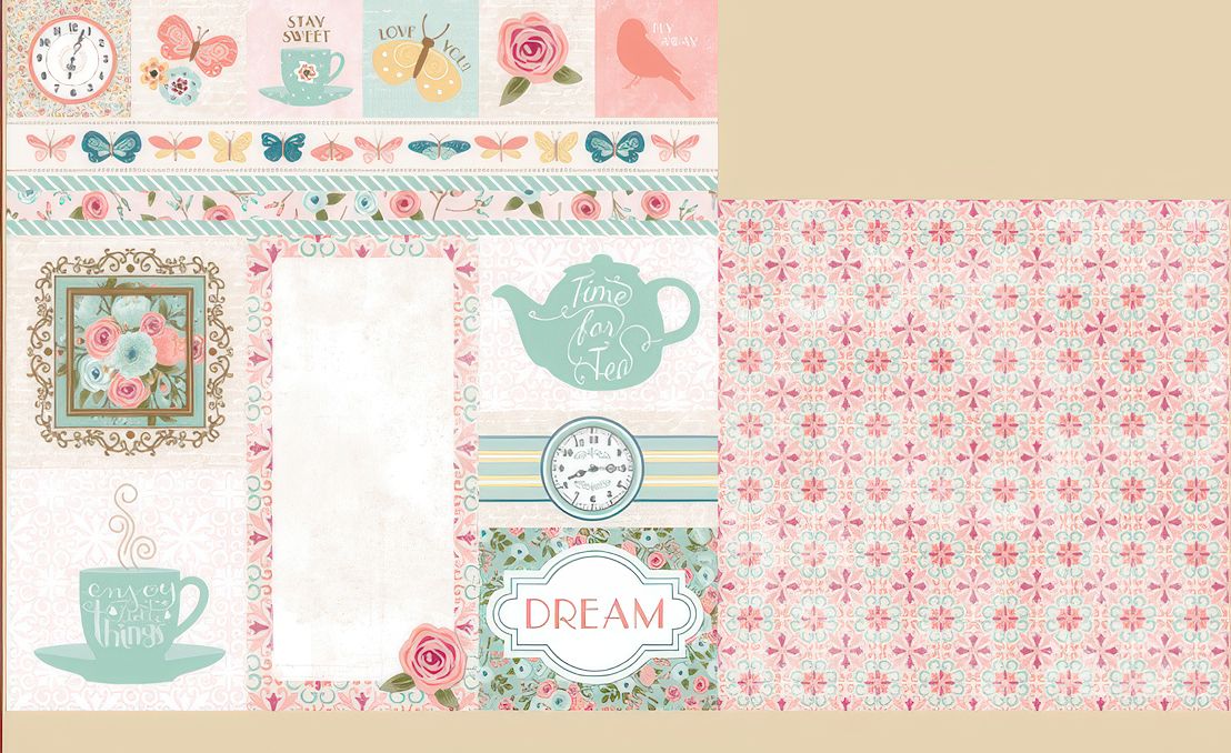 Bo Bunny - Early Bird - 12&quot;x12&quot; Double-sided Paper - Arrival