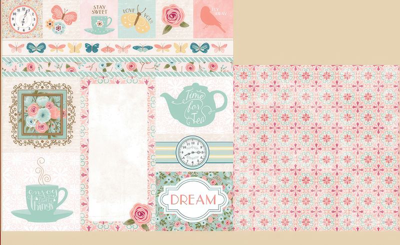 Bo Bunny - Early Bird - 12&quot;x12&quot; Double-sided Paper - Arrival