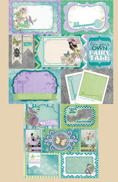 Bo Bunny - Enchanted Garden - 12&quot;x12&quot; Double-sided Paper - Pixies