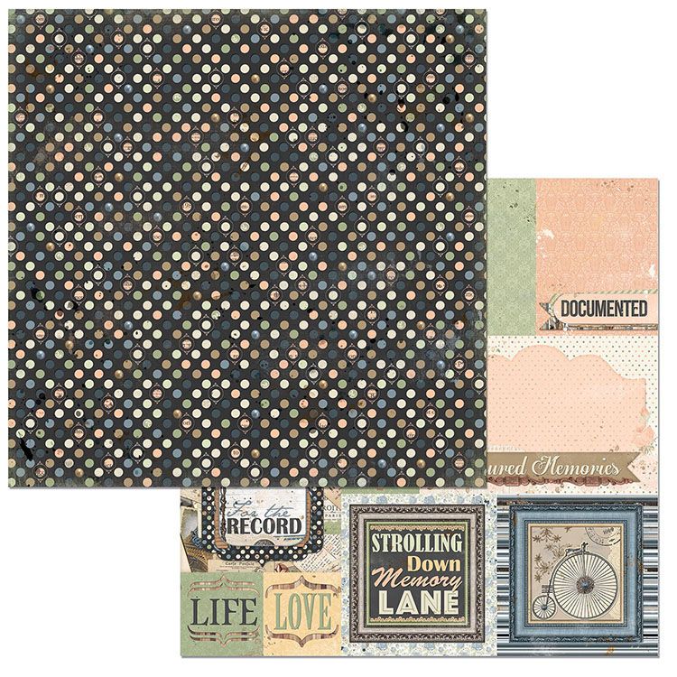 Bo Bunny - Once upon a Lifetime - 12&quot;x12&quot; Double-sided Paper - Generations